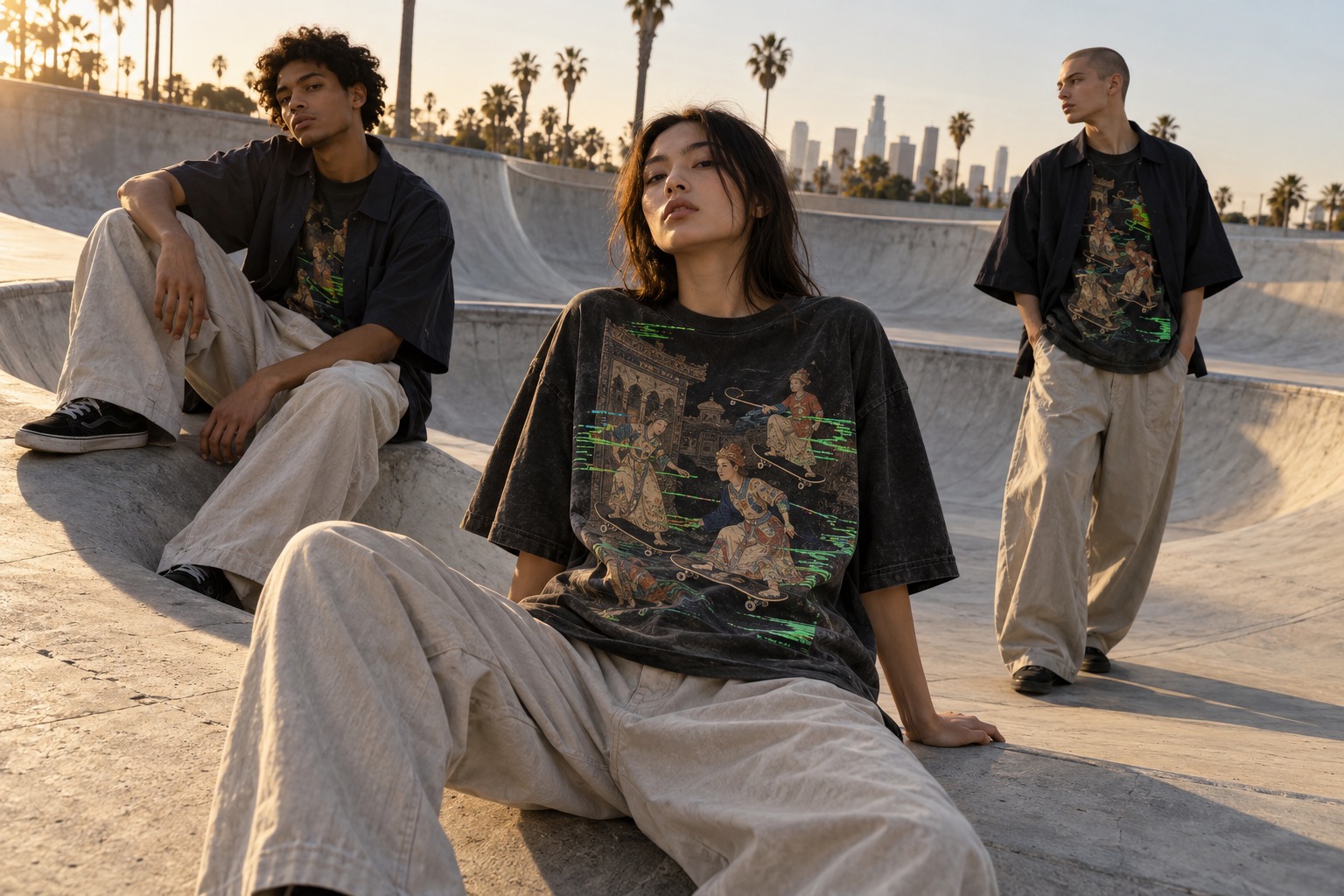 LA streetwear campaign detail